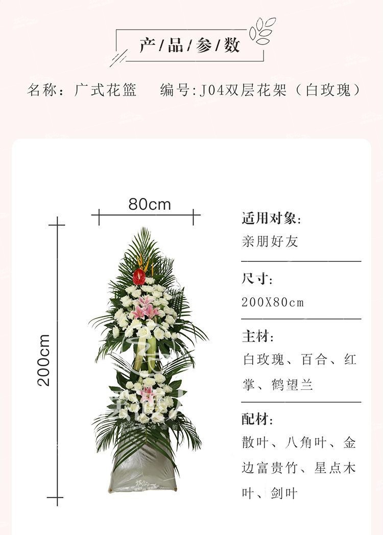 双层花架（白玫瑰）